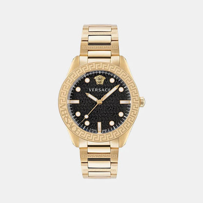Versace Men's Black Analog Stainless Steel Watch VE2T00522