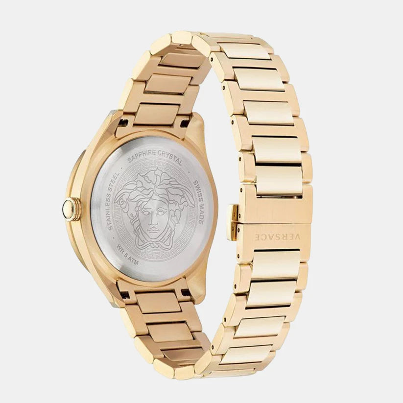 Versace Men's Black Analog Stainless Steel Watch VE2T00522