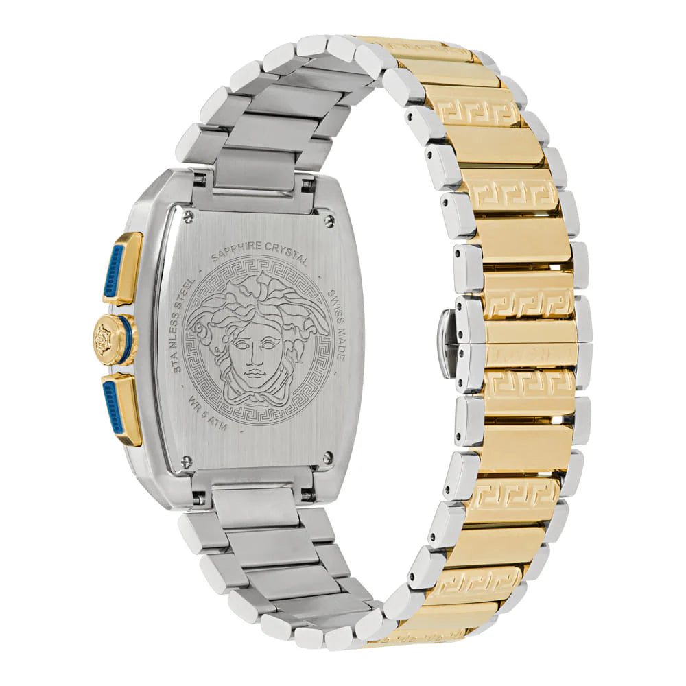 Versace Dominus Gold Rectangular Dial Quartz Men Watch - VE6H00723