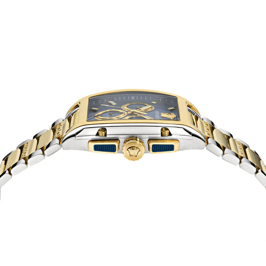 Versace Dominus Gold Rectangular Dial Quartz Men Watch - VE6H00723