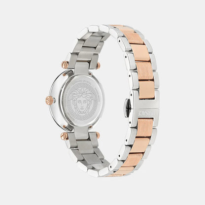 Versace Women Quartz Rose Gold Dial Analog Stainless Steel Watch VE8B00424