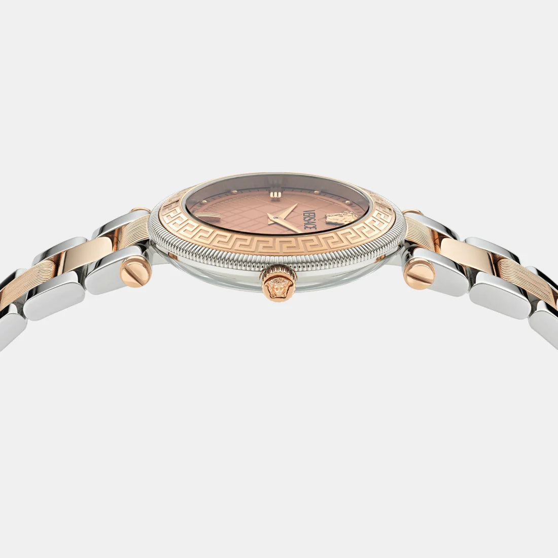 Versace Women Quartz Rose Gold Dial Analog Stainless Steel Watch VE8B00424