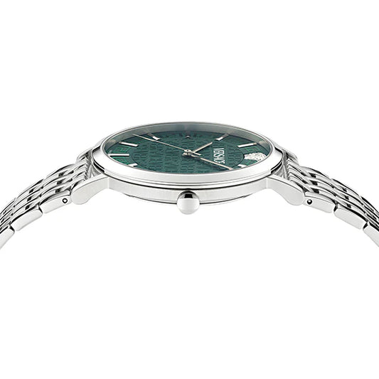 Versace Green Round Dial Quartz Analog Men Watch VE8Q00324