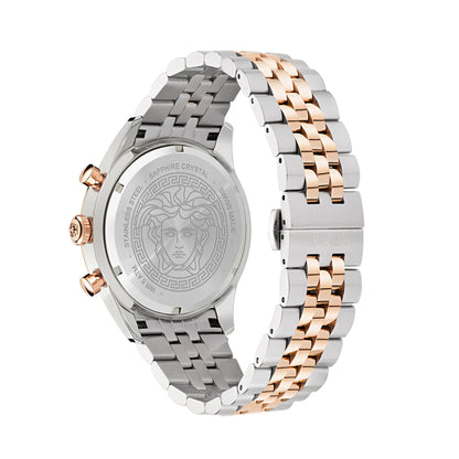Versace Chrono Master White Round Dial Quartz Analog Men Watch VE8R00424