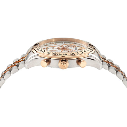 Versace Chrono Master White Round Dial Quartz Analog Men Watch VE8R00424