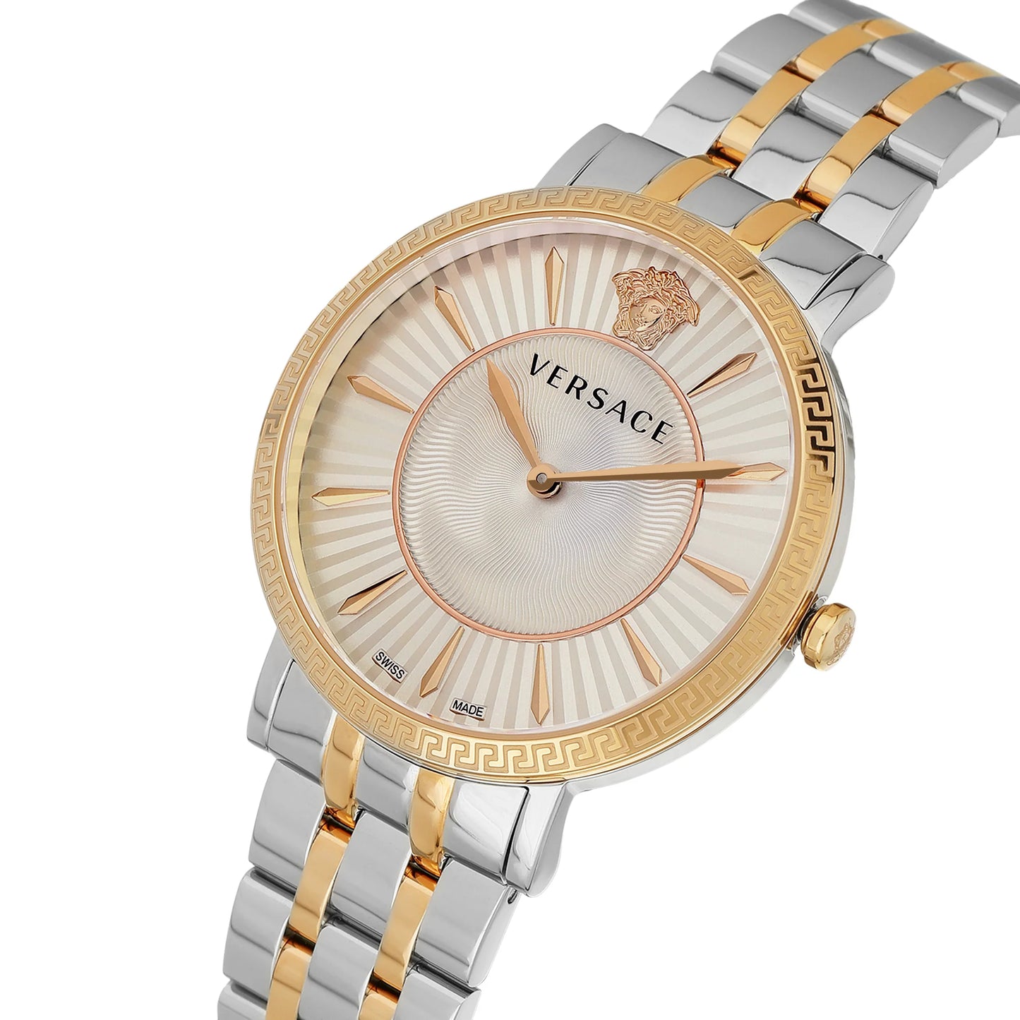 Versace V Silver Round Dial Quartz Analog Women Watch VEJL01024