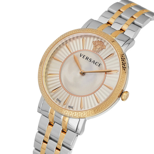 Versace V Silver Round Dial Quartz Analog Women Watch VEJL01024
