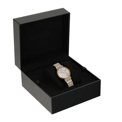 Versace V Silver Round Dial Quartz Analog Women Watch VEJL01024