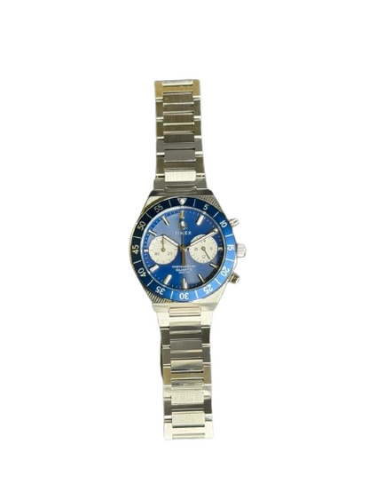 Q TIMEX CONTINENTAL CHRONOGRAPH 40MM  STAINLESS STEEL BRACELET WATCH TW2Y55900UJ