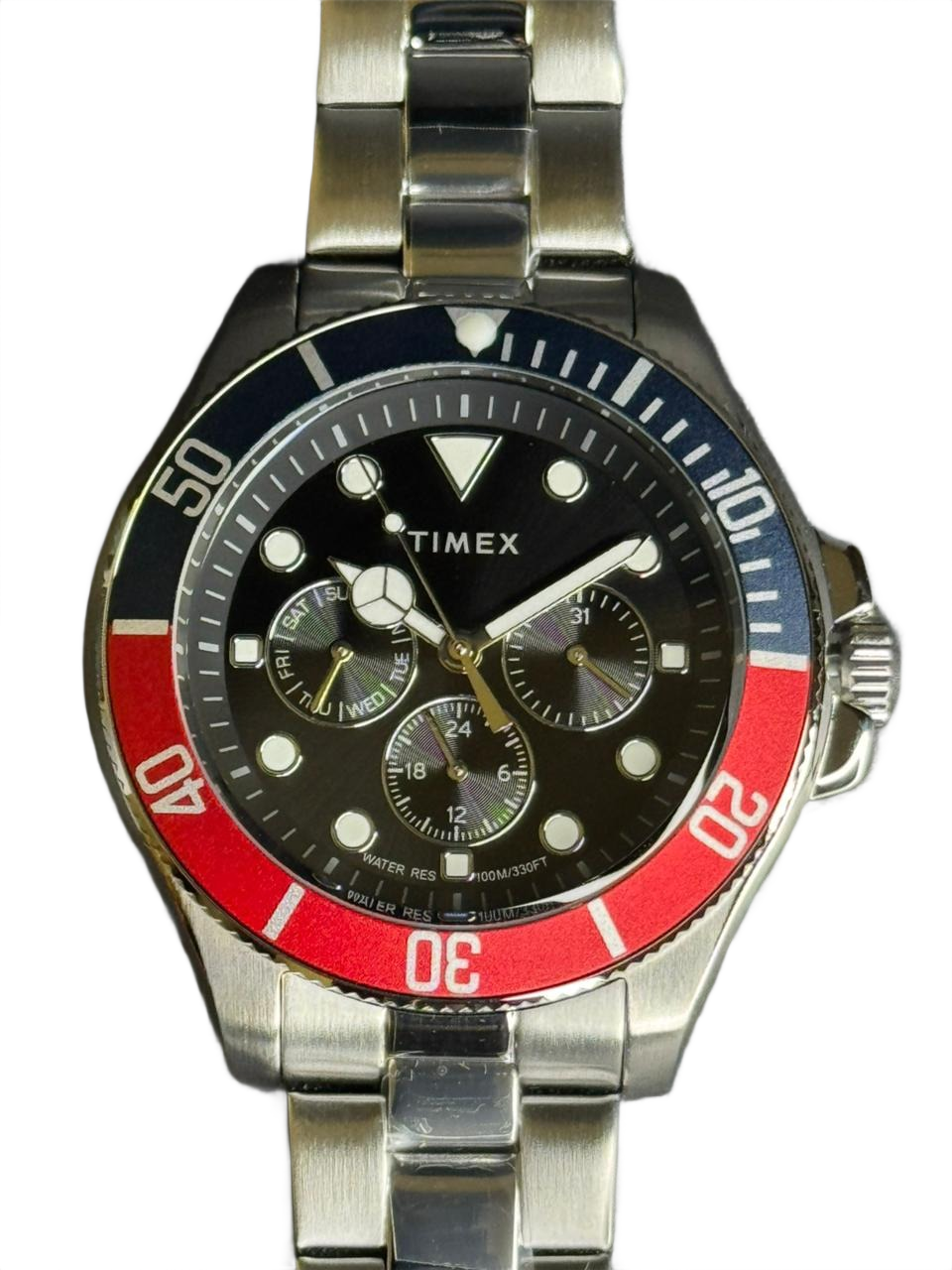 TIMEX HARBORSIDE COAST MULTIFUNCTION 43MM  STAINLESS STEEL BRACELET WATCH TW2Y33300UJ
