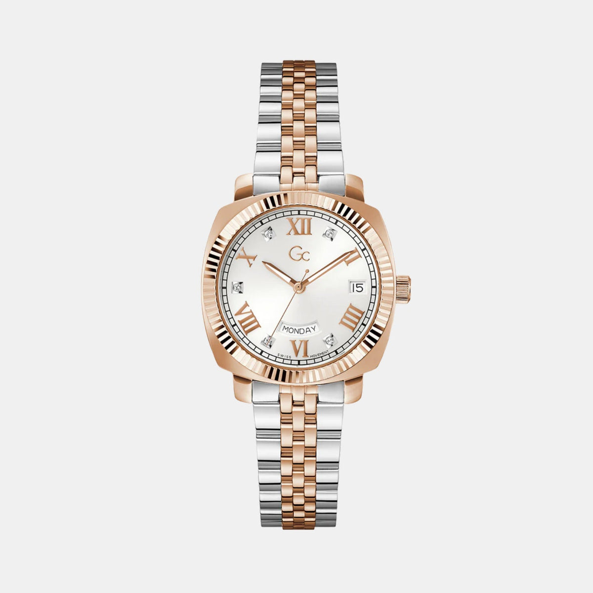 Flair Coussin Women Quartz White Dial Analog Stainless Steel Watch Z44003L1MF
