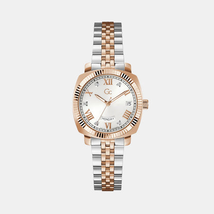 Flair Coussin Women Quartz White Dial Analog Stainless Steel Watch Z44003L1MF