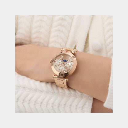 Topchic Women Quartz Rose Gold Dial Multi-Function Stainless Steel Watch Z62003L3
