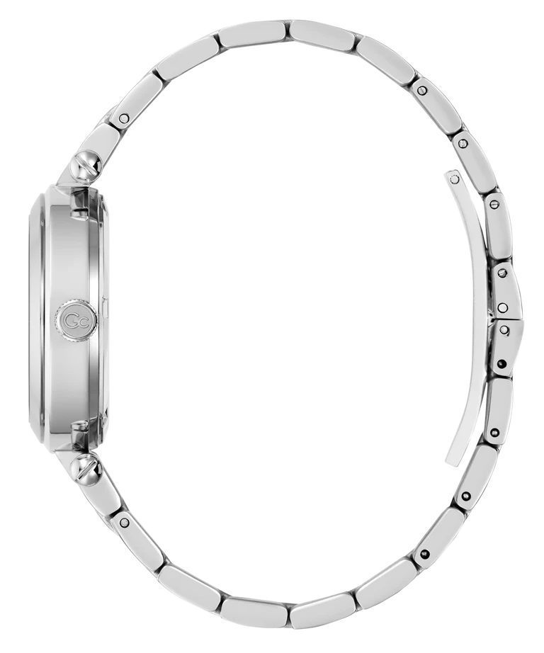 Gc TopChic Mid Size Metal Stainless Steel White Dial Womens Watch Z63001L1