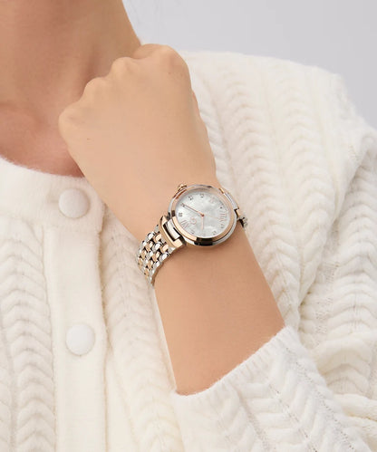White Round Dial Analog Women's Watch - Z64001L1