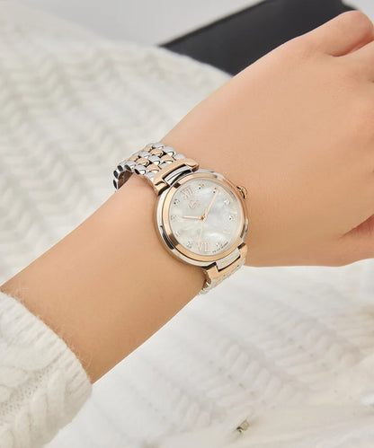 White Round Dial Analog Women's Watch - Z64001L1