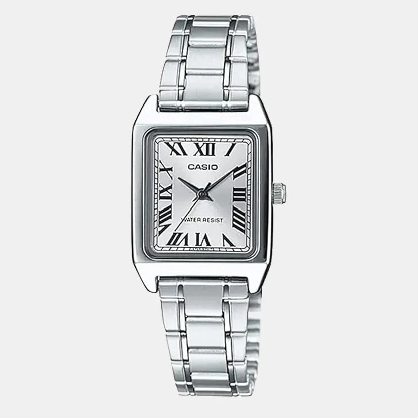 Casio Enticer Women Quartz Silver Dial Analog Stainless Steel Watch A2282