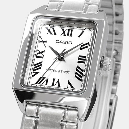 Casio Enticer Women Quartz Silver Dial Analog Stainless Steel Watch A2282