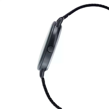 Casio Enticer Black Analog Stainless Steel Mesh Band, LTP-E413MB-1ADF-A1798