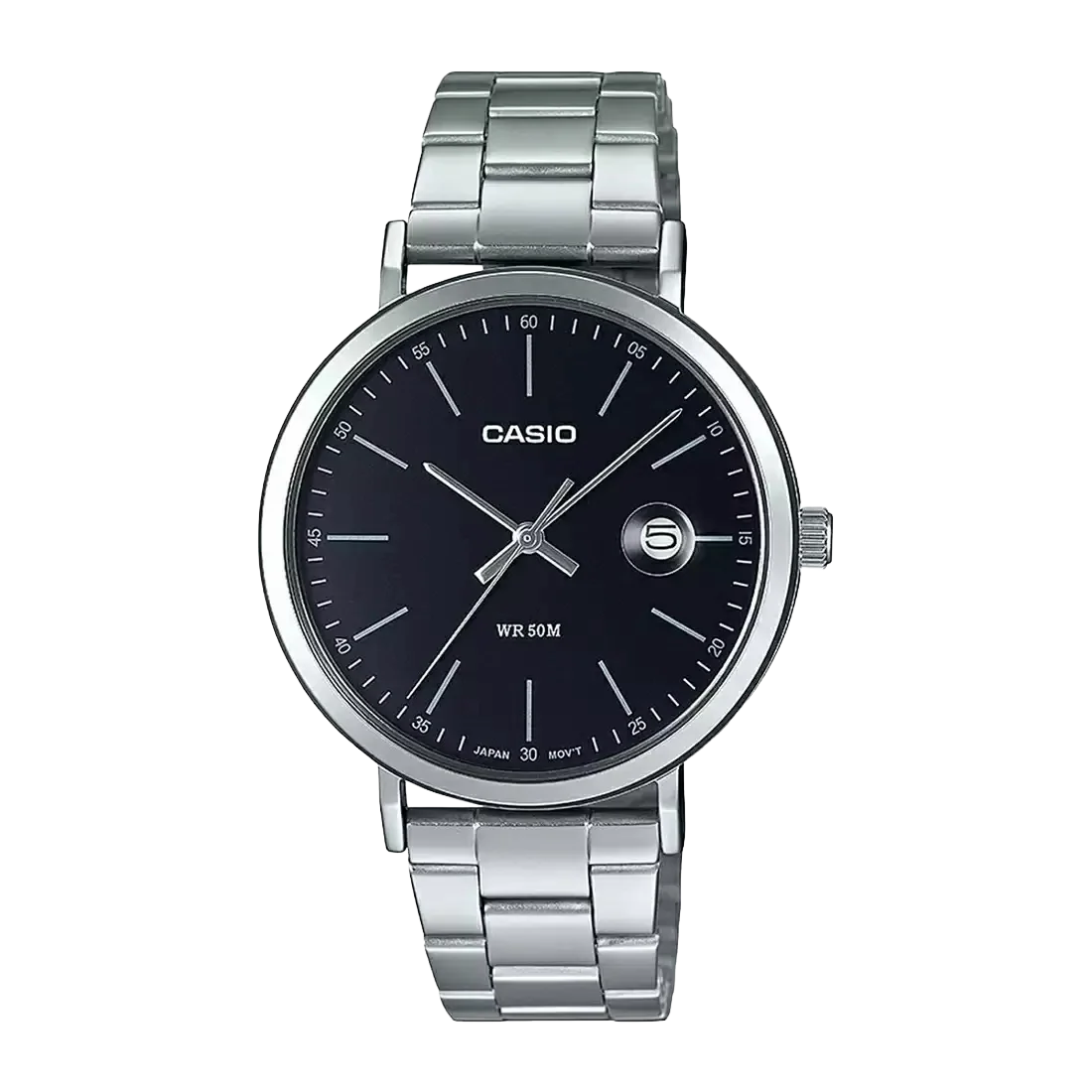 Casio Enticer Silver Analog Stainless Steel Band, MTP-E175D-1EVDF-A1831