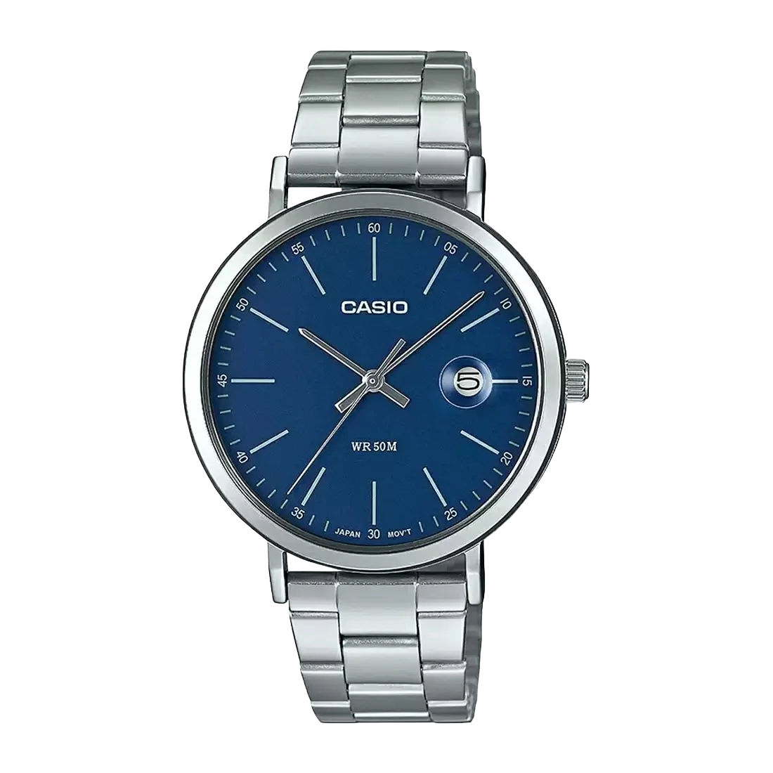 Casio Enticer Silver Analog Stainless Steel Band, MTP-E175D-2EVDF-A1832