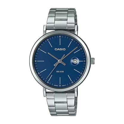Casio Enticer Silver Analog Stainless Steel Band, MTP-E175D-2EVDF-A1832