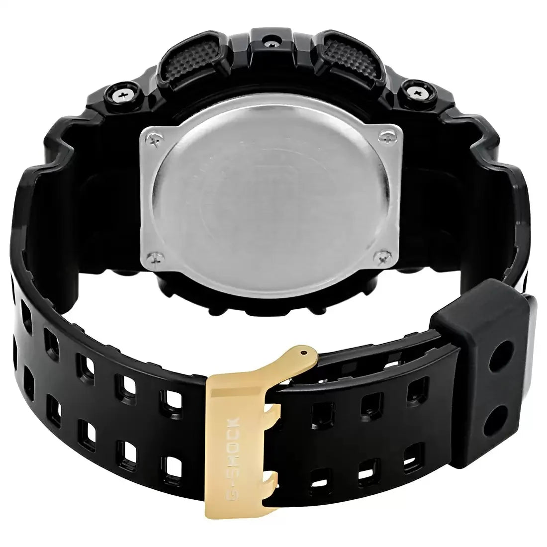 G-Shock Men Quartz Gold Dial Digital Resin Watch G340