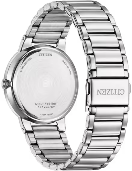 Citizen Men Quartz Green Dial Analog Stainless Steel Band Watch BI5120-51X