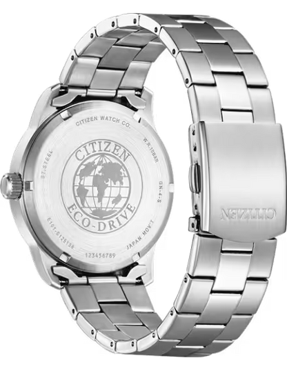 CITIZEN ECO-DRIVE GENTS WATCH BLACK DIAL - BM8550-81E