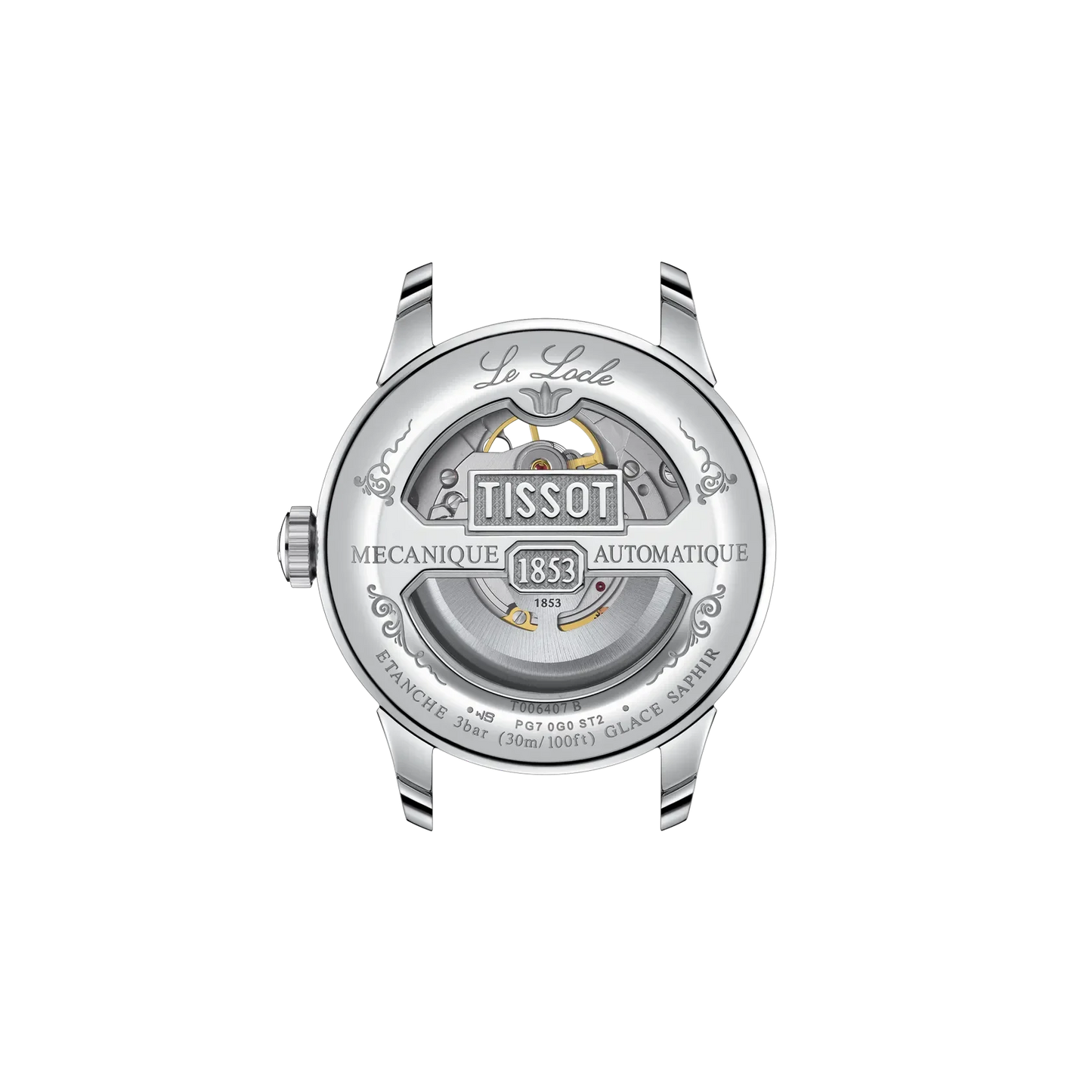 Tissot Le Locle Open Heart 39.3mm Automatic Mens Watch T006.407.16.033.01