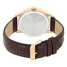 Citizen Mens Leather Analogue Watch - AK5003-05A (Silver_Free Size)