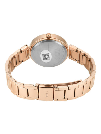 Timex Trendline Round 21mm Rose Gold Dial Analog Women Watch - TWEL18718