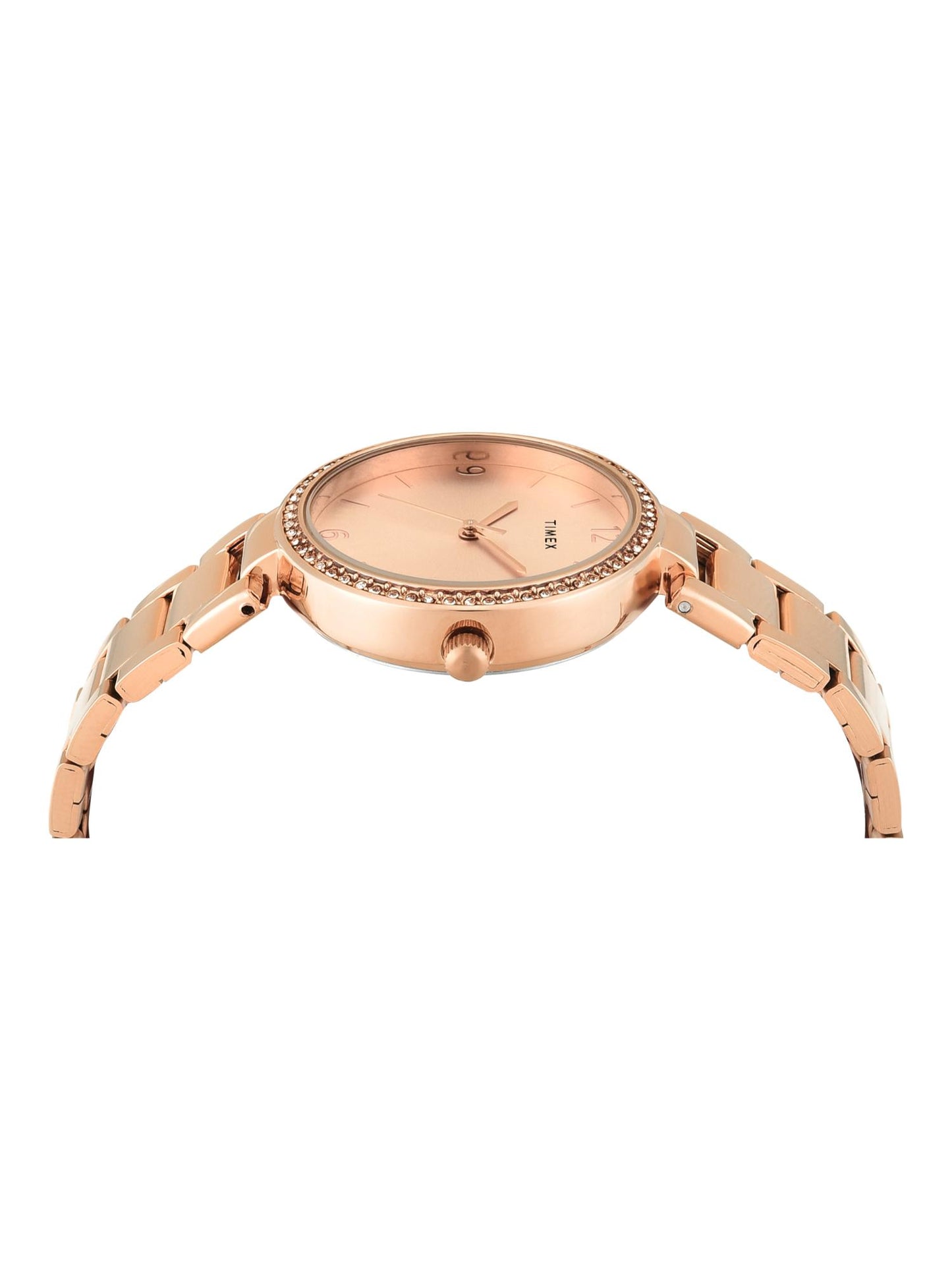 Timex Trendline Round 21mm Rose Gold Dial Analog Women Watch - TWEL18718