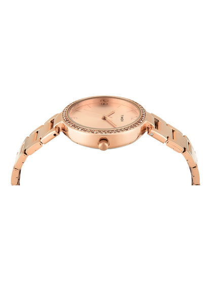 Timex Trendline Round 21mm Rose Gold Dial Analog Women Watch - TWEL18718