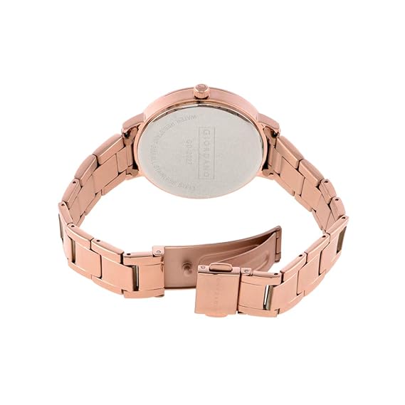 Giordano Analogue Rose Gold Dial Women's Watch-GD-2180C-22