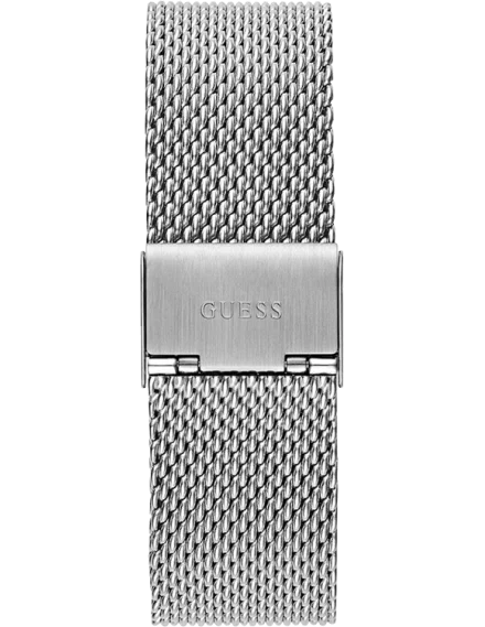 GUESS Men Black Round Stainless Steel Dial Analog Watch- GW0629G1