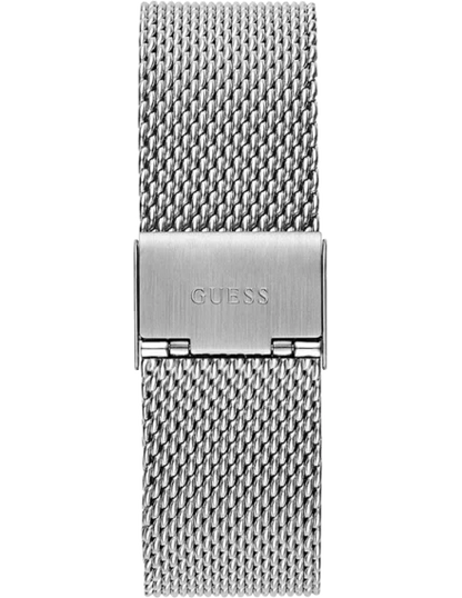 GUESS Men Black Round Stainless Steel Dial Analog Watch- GW0629G1