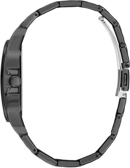 GUESS Men Black Square Stainless Steel Dial Analog Watch- GW0631G2