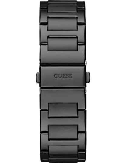 GUESS Men Black Square Stainless Steel Dial Analog Watch- GW0631G2