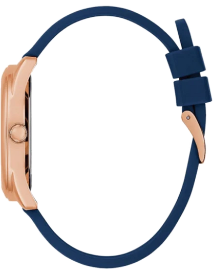GUESS Leather Analog Rose Gold Dial Women's Watch-Gw0665L2
