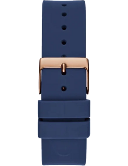 GUESS Leather Analog Rose Gold Dial Women's Watch-Gw0665L2