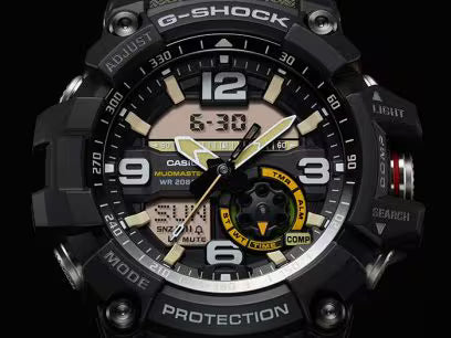 Casio G-Shock GG-1000-1A3DR Black Analog-Digital Dial Green Resin Strap Men's Watch Mud Resistant Shock Resistant G662