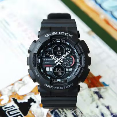 G-Shock Casio GA-140-1A1DR Analog-Digital Black Dial Men Watch G975