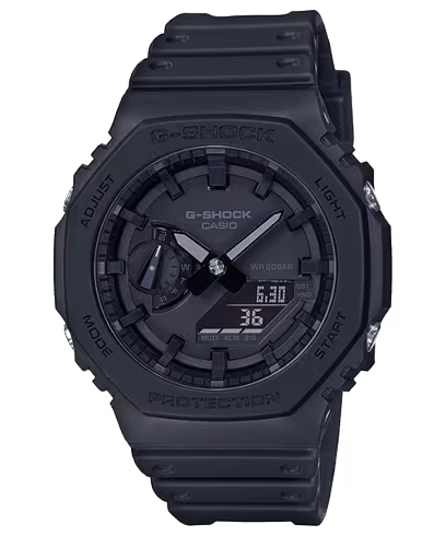 Casio G-Shock GA-2100-1A1DR Black Analog-Digital Dial Black Resin Strap Men's Watch Shock and 200M Water Resistant G987