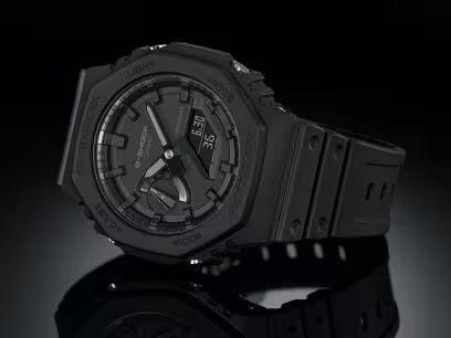 Casio G-Shock GA-2100-1A1DR Black Analog-Digital Dial Black Resin Strap Men's Watch Shock and 200M Water Resistant G987
