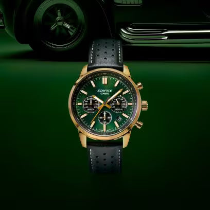 Casio Edifice EFR-575CL-3ADF Analog Green Dial Men (ED658)
