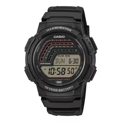 Casio Youth WS-1800-1AVDF Digital Clear Watch Men (A2532)