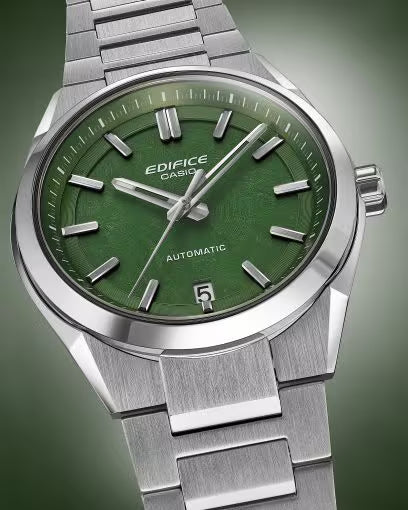 Casio Mens Automatic Green Dial Analog Watch EFK-100D-3A