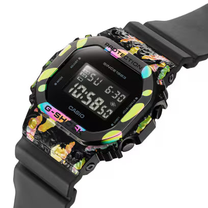 Casio G-Shock GM-5640GEM-1DR Multi-Coloured IP Digital Dial Translucent Resin Strap Men's Watch Shock Resistant Limited Edition G1348