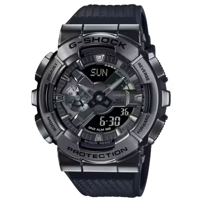 Casio Analog-Digital Gray Dial Men's Watch-GM-110BB-1ADR G1370